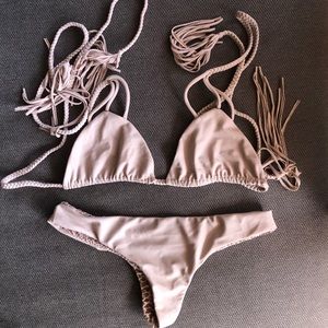 ACACIA Swimwear Tan Bikini Set - Sz S